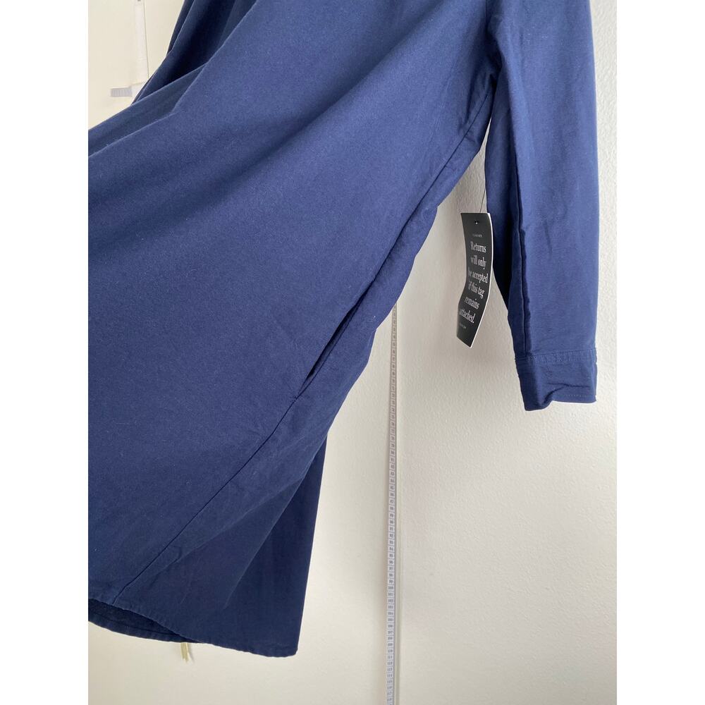 Tuckernuck Polly Mini Dress Navy Cotton Collared Shift XL NWT - Picture 9 of 14